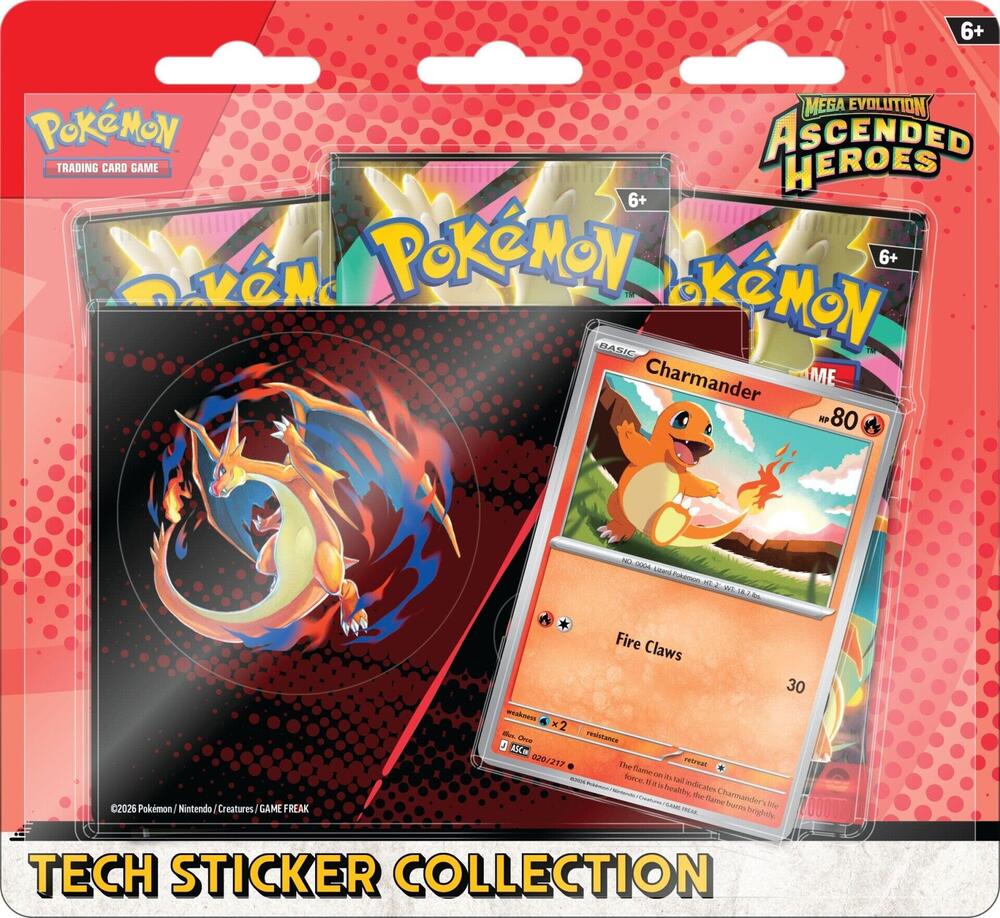 Pokémon Trading Card Game: Ascended Heroes Tech Sticker Collection - Charmander