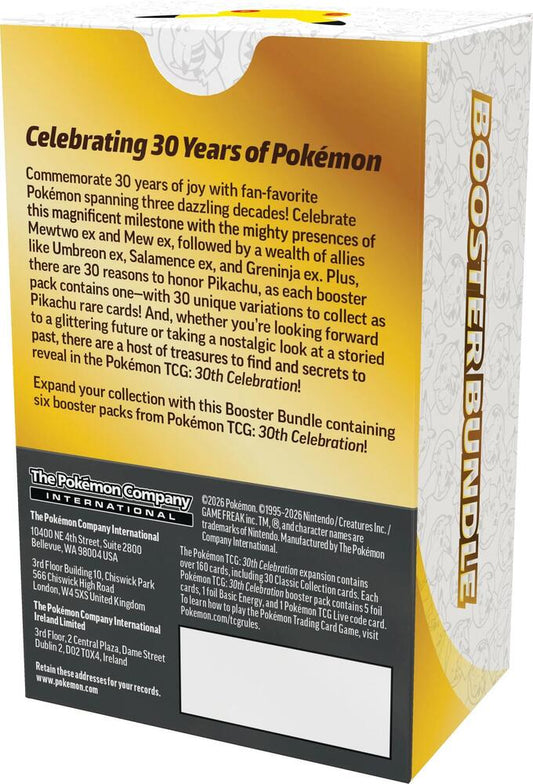 Pokémon Trading Card Game: 30th Celebration Booster Bundle