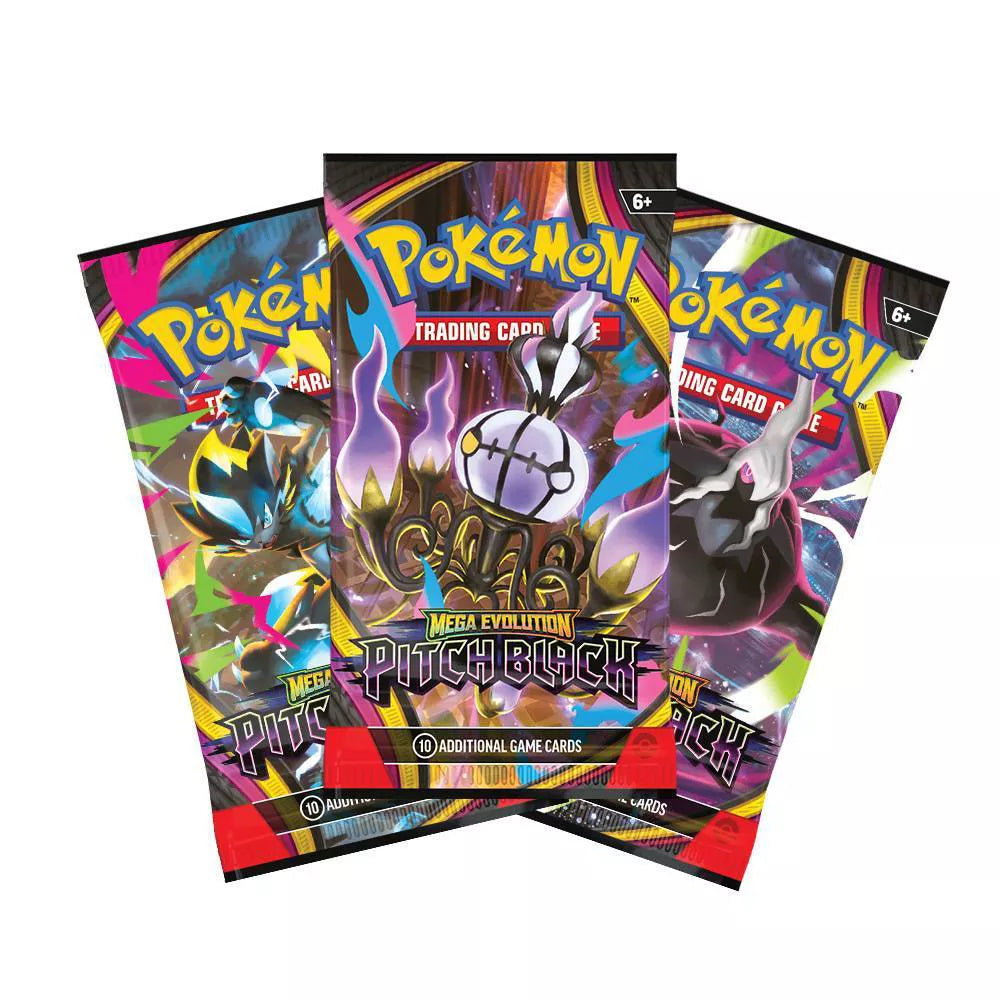 Pokémon Trading Card Game: Mega Evolution Pitch Black Three Booster Blister