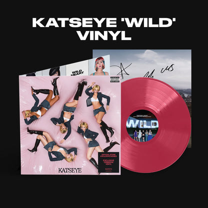 KATSEYE WILD official-store exclusive crimson vinyl