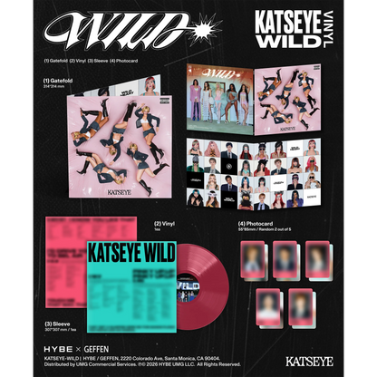 KATSEYE WILD exclusive vinyl and photocards