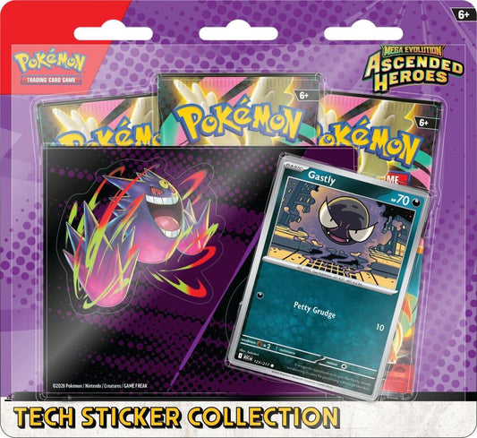 Pokémon Trading Card Game: Ascended Heroes Tech Sticker Collection - Gastly