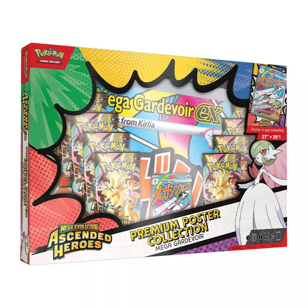 Pokémon Trading Card Game: Mega Evolution Ascended Heroes Premium Poster Collection Mega Gardevoir