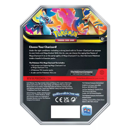 Pokémon Trading Card Game: Mega Charizard X Tin