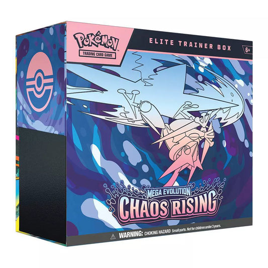 Pokémon Trading Card Game: Mega Evolution Chaos Rising Elite Trainer Box (Torn Plastic)