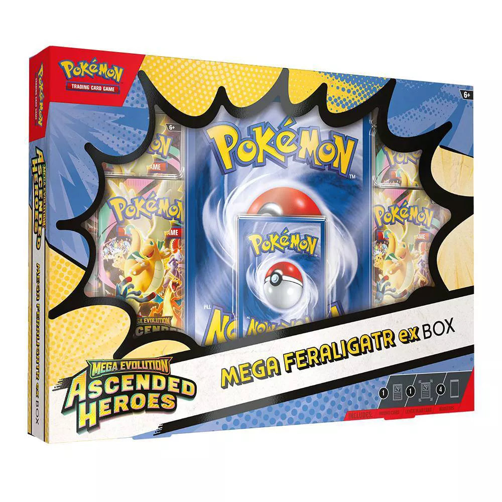 Pokémon Trading Card Game: Mega Evolution Ascended Heroes Mega Feraligatr ex Box