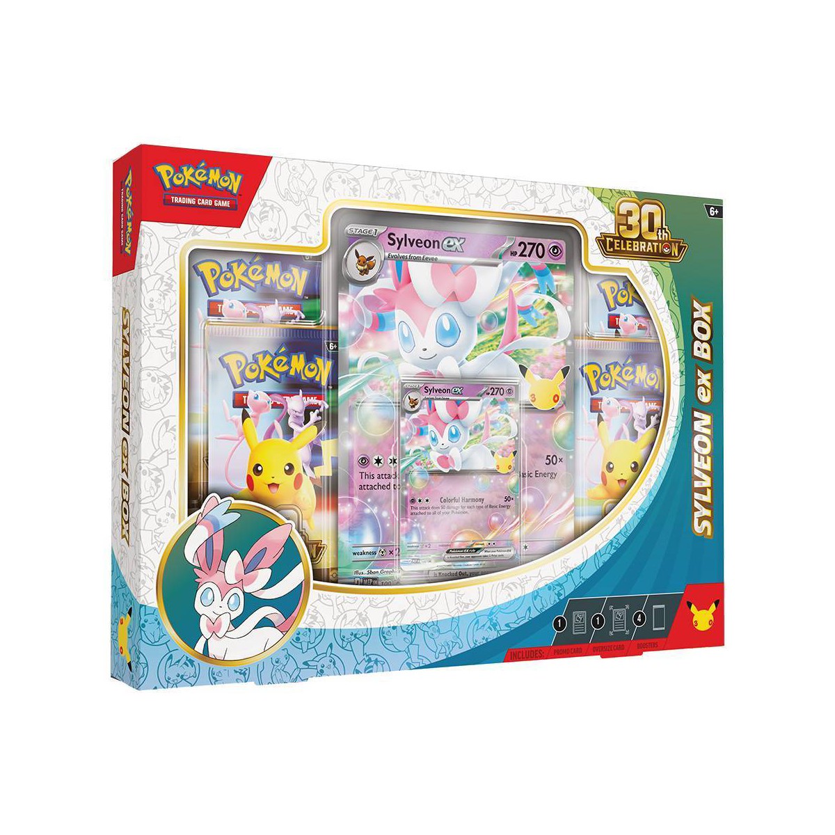 Pokémon 30th Celebration Sylveon ex Box sealed packaging