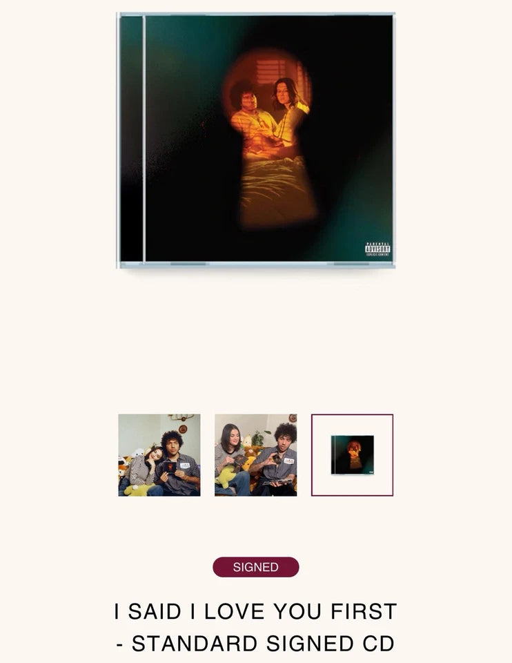 Selena Gomez & Benny Blanco "I Said I Love You First" Signed CD Insert