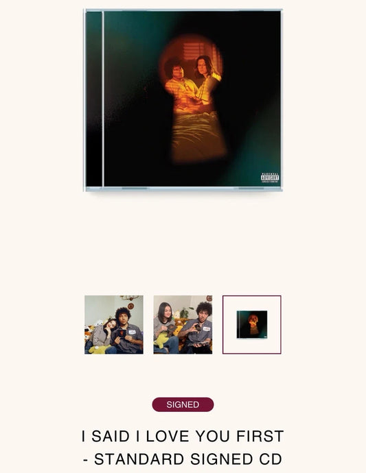 Selena Gomez & Benny Blanco "I Said I Love You First" Signed CD Insert